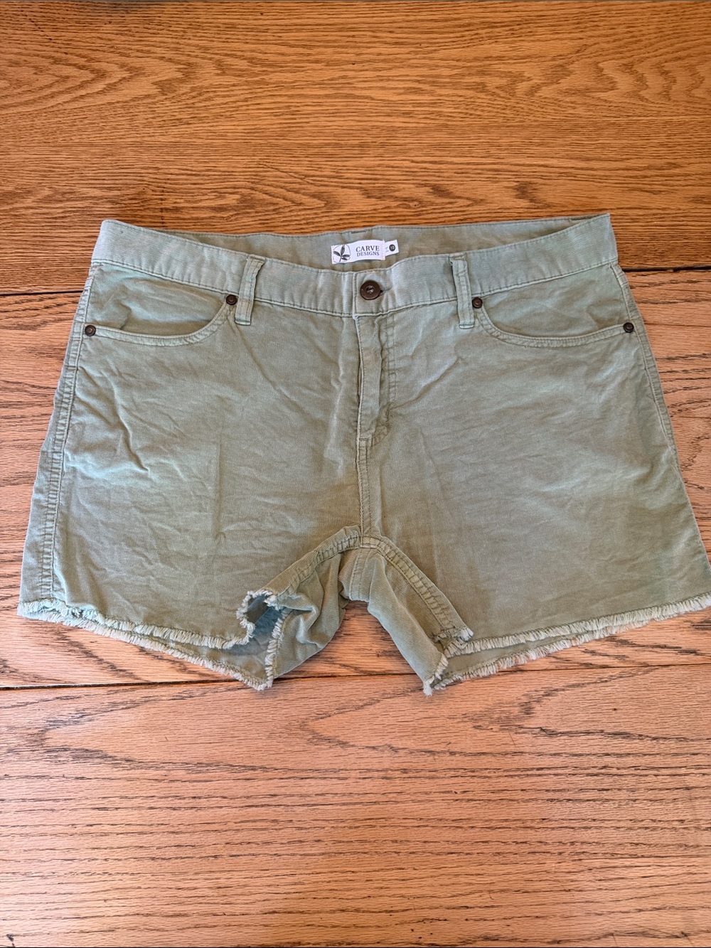 Carve Designs Oahu Olive Corduroy Shorts